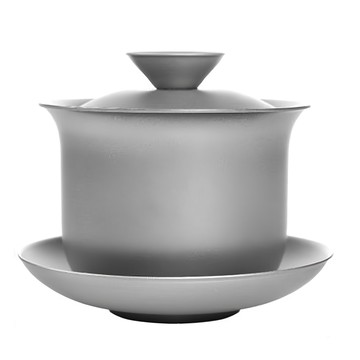 TEMPEST 純鈦雙層功夫茶杯 140ml  1個  鈦本色