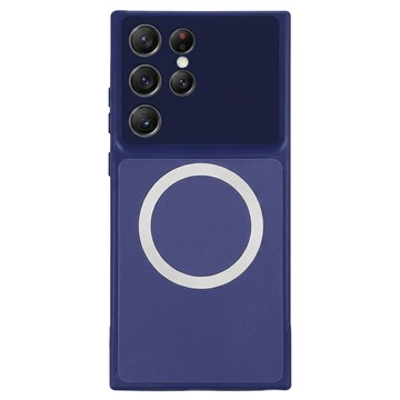 bebehome 個性撞色磁吸手機殼 支援MagSafe  深藍色  Samsung Galaxy S26 Ultra