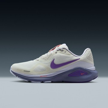 S.G NIKE STRUCTURE 26 米白紫 HJ1101-102 慢跑鞋 女款 運動鞋 厚底