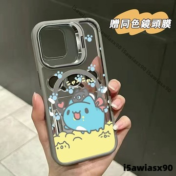可爱咖波 金屬磁吸支架 無綫充電 適用iphone 18蘋果17 16 15 14 13 12 11手機殼 防摔