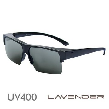 Lavender偏光片套鏡-近視/老花可戴-9435霧黑