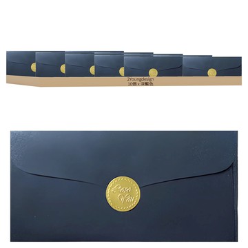 Tooyoung Design 奢華珠光零用錢信封 深藍色  深藍  10個