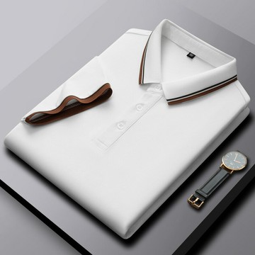 【新款熱賣】男裝夏季純色空白版短袖t恤商務休閑中青年男士polo衫男士