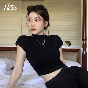 Hotni  設計感修身內搭半高領上衣-KDTY-9972(M-2XL碼)