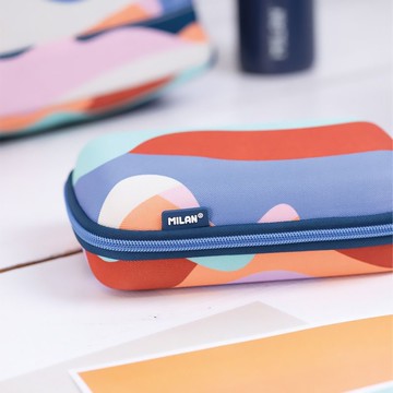 MILAN硬殼式筆袋_調色盤系列_粉