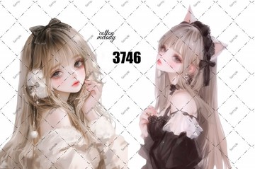 original sticker no.3746 人物貼紙 原創貼紙 原創人物貼紙 裝飾貼紙 cotton melody