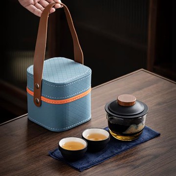 故宮文創千里江山旅行茶具套裝便攜快客杯伴手禮物送老師領導長輩