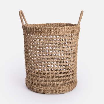 艾禮思手工編織海草收納籃L 網狀