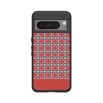 Pixel 8 Pro SolidSuit 黑 - 老屋顏 Old House Face - 經典鐵窗花 - 紅