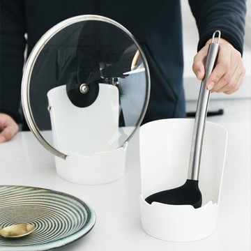 鍋蓋架坐式家用放鍋蓋的架子創意日式免打孔收納架廚房廚具置物架