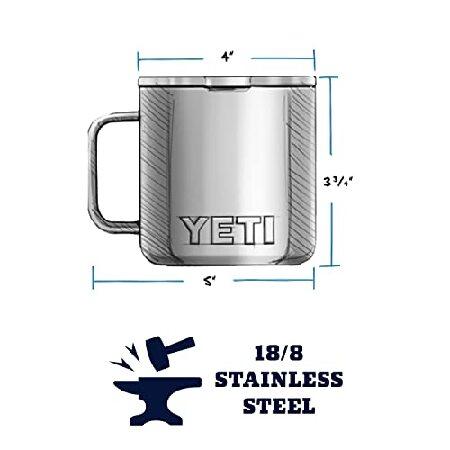 YETI Rambler 10 oz Stackable Mug, Vacuum Insulated, Stainless Steel with MagSlider Lid, Charcoal並行輸入品