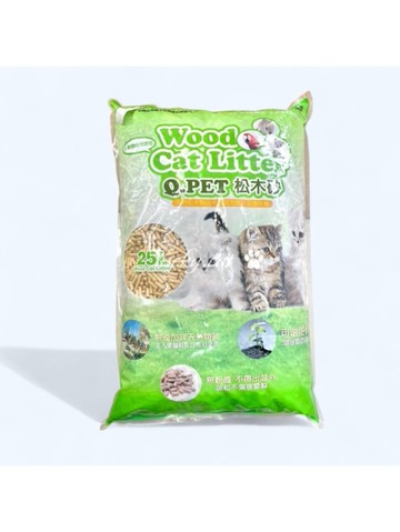 【培菓幸福寵物專營店】Wood Cat Litter 松木砂 25L 貓用松木砂 小動物、兔子、老鼠松木砂 (限1包)