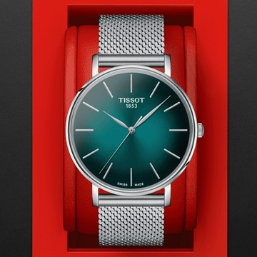TISSOT天梭 官方授權 EVERYTIME 簡約經典腕錶 聖誕節 禮物 送禮 40mm/T1434101109100