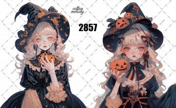 original sticker no.2857 人物貼紙 原創貼紙 原創人物貼紙 裝飾貼紙 cotton melody