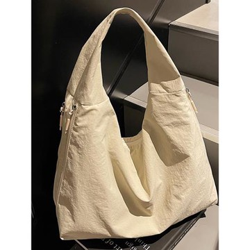 日系慵懶風帆布包包女托特包2025新款松弛感大容量腋下通勤單肩包