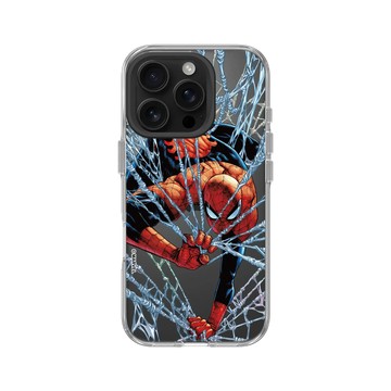 iPhone 16 Pro Clear 透明 - 蜘蛛人 Spider-man - 蜘蛛人 - 蛛網之上