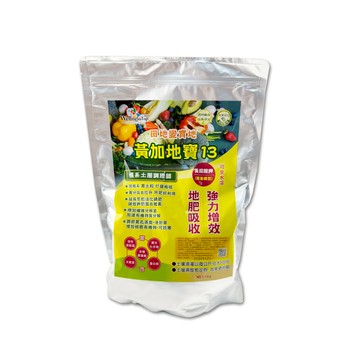 【蔬菜工坊】黃加地寶13黃腐酸鉀肥料 (1公斤裝)4-0-13.5黃腐酸鉀、黃豆胺基酸粉，可直接施用