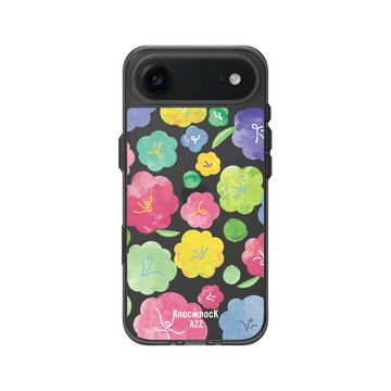 iPhone Air Clear (相機按鈕) 酷墨灰 - Knock Knock A2Z - 彩繪花花調色盤