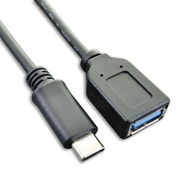 Amber 【京徹】 Super轉接頭 USB3.1 type C 公 轉 USB 3.1 A 母【OTG最強Gen 1規格】-15公分線材