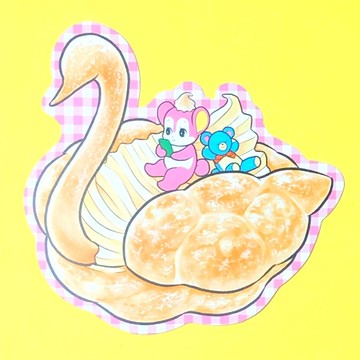 單品・泡芙造型明信片