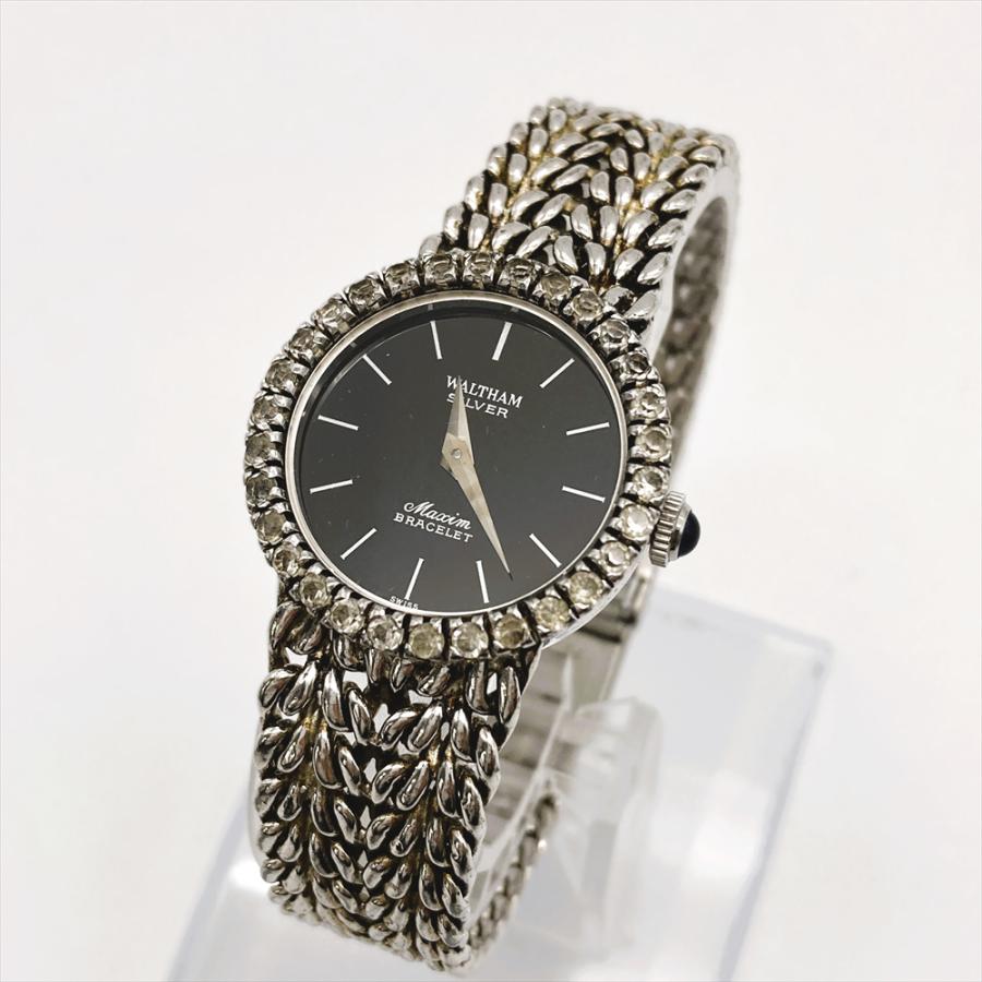 ウォルサム WALTHAM 2708011 SILVER925 ブラック文字盤 ウォルサム WALTHAM 2708011 SILVER925 ブラック文字盤