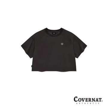 [COVERNAT] 女士夏季親膚透氣經典logo時尚百搭短款露臍T恤 （深灰色）[H8]