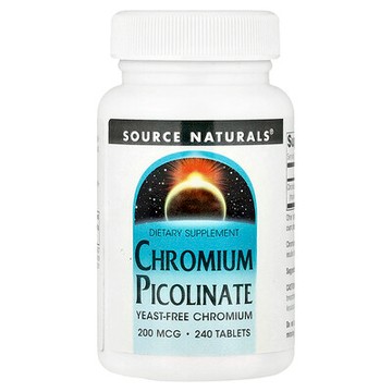 Source Naturals, 吡啶甲酸鉻，200微克，240片
