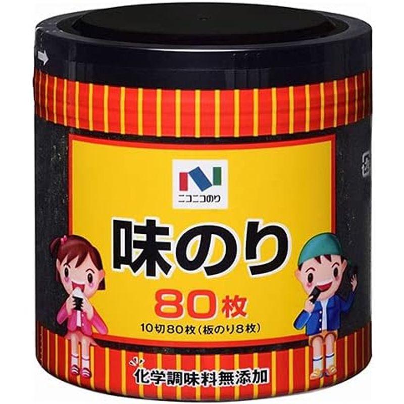 ニコニコのり 味付のり卓上 10切80枚(板のり8枚)×15個入×(2ケース)