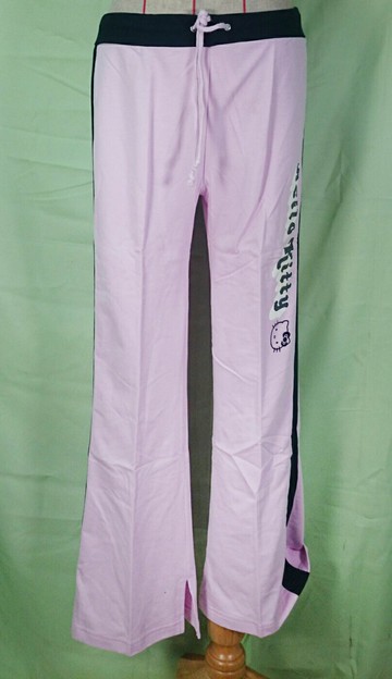 【震撼精品百貨】Hello Kitty 凱蒂貓 長褲 粉黑 震撼日式精品百貨