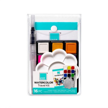 *【COLOUR BLOCK】12色 粉餅水彩入門組(CB13A1-16)