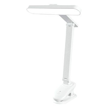 索量 電池/USB充電 夾式譜架LED四燈 附USB電源線  白色