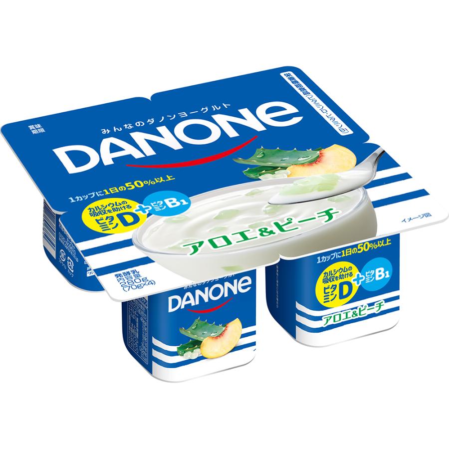 Danone アロエ＆ピーチ 70g x 4個