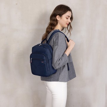 後背包 防盜雙肩包 輕量尼龍女包 黑 紅 藍