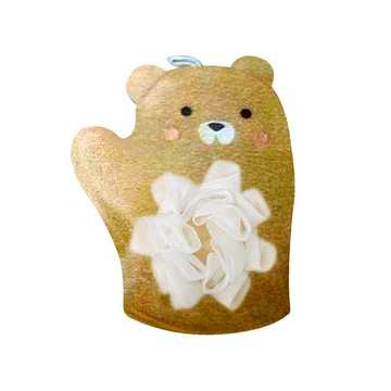 YABY造型沐浴手套-咖