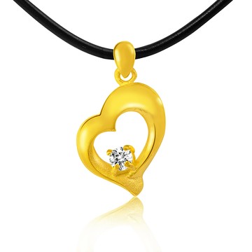 【預購】今生金飾-珍心鑽墜(TTT017)-下單後7個工作天依序出貨