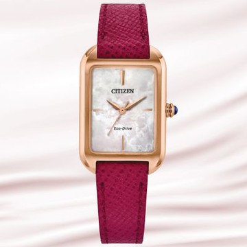 CITIZEN星辰 L系列 簡約時尚 光動能腕錶 新年禮物 推薦 送禮 23.5*35mm / EM1193-08D