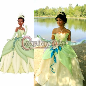 高品質 高級コスプレ衣装 プリンセスと魔法のキス 風 ティアナ タイプ ドレス コスチューム Princess Tiana Dress 通販 Lineポイント最大1 0 Get Lineショッピング