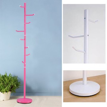 《C&B》凱特樹枝寬型衣帽架-桃花紅