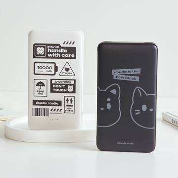 doudle studio豆喵新黑潮雙線快充10000mAh行動電源