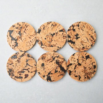 Talawa Cork 杯墊 (Cobble Black)