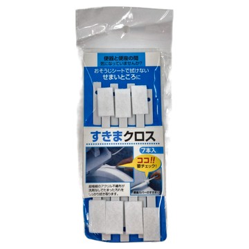 家用縫隙清潔刷7件組 PP塑料 不織布  白色  2包
