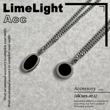 ☆LimeLight☆ 簡約 / 幾何 / 鈦鋼 / 項鍊 / 單一尺寸 / 圓形 & 橢圓形