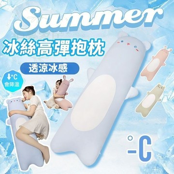 🔥免運 台灣現貨🔥 涼感抱枕 冰絲抱枕 長條抱枕 長條枕 涼感枕頭 抱枕娃娃 長枕頭 長型抱枕 抱枕 可拆洗 冰絲面料