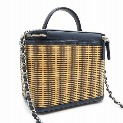 シャネル 2WAYバッグ ストロー バニティ チェーンショルダー