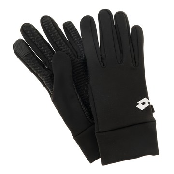 LOTTO 樂得 彈性保暖智慧觸控手套  黑色  L