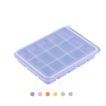 【HOUSUXI】附蓋好脫模矽膠製冰盒(顏色可任選)＜售價已折＞
