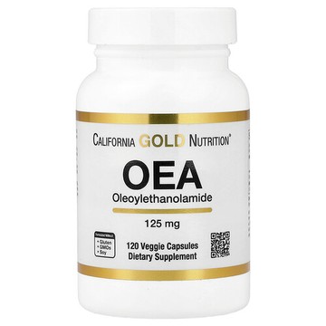 California Gold Nutrition, OEA（油醯乙醇胺），125 毫克，120 粒素食膠囊