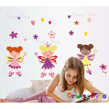 【橘果設計】花精靈 壁貼 牆貼 壁紙 DIY組合裝飾佈置