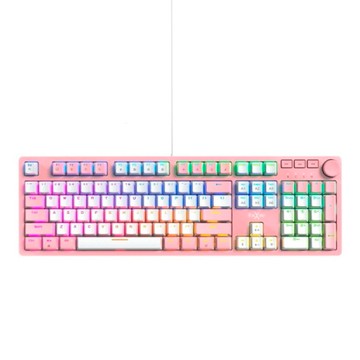 FOXXRAY 星粉全彩RGB旋鈕機械鍵盤