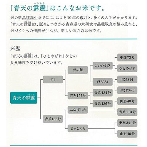 全農パールライス パールライス 青森県産 白米 青天の霹靂 2kg